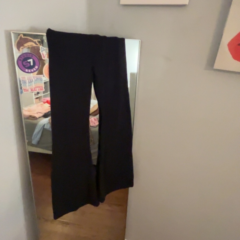 aerie black flare leggings